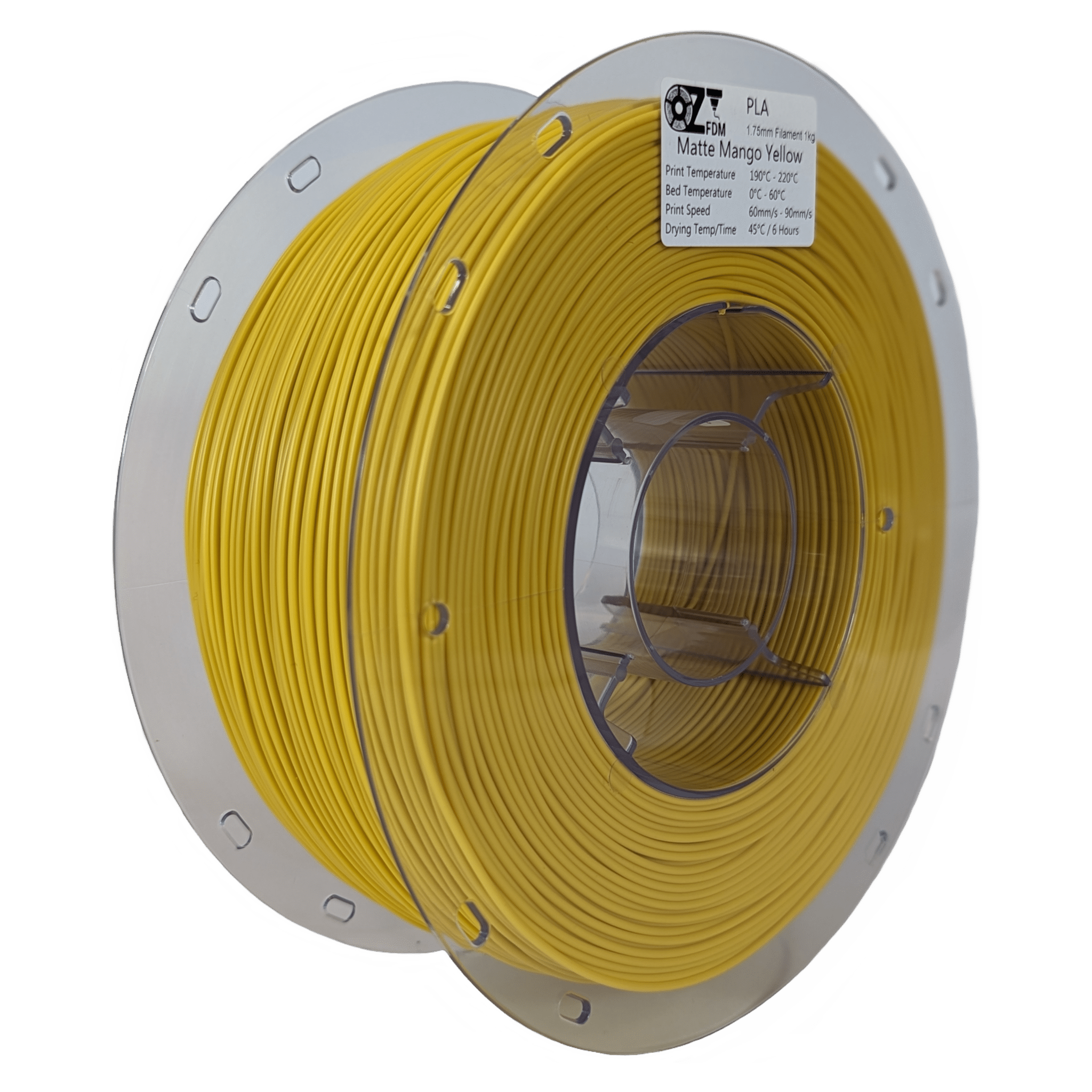 OzFDM PLA Matte Colours 3D Printing Filament 1.75mm 1KG - OzFDM