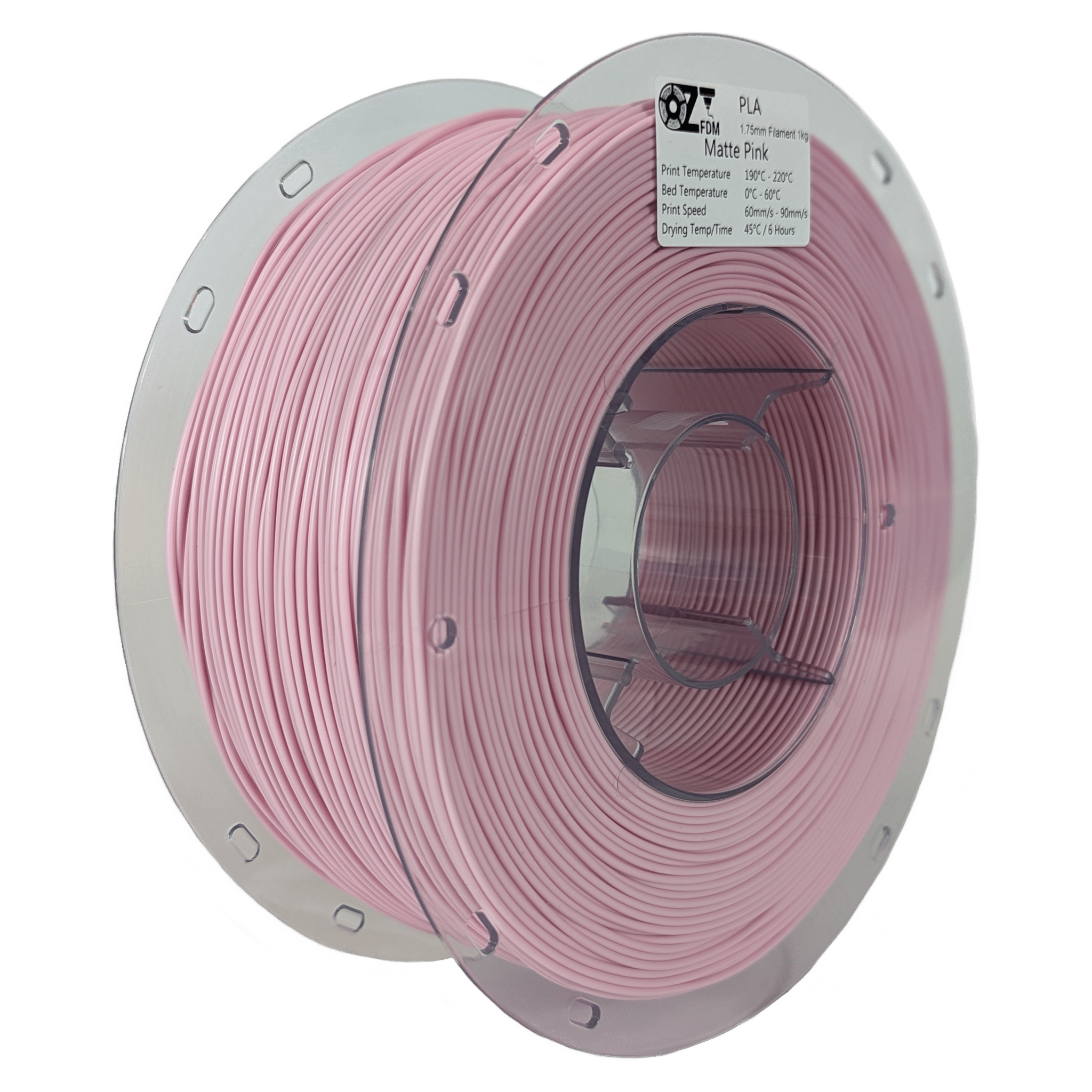 OzFDM PLA Matte Colours 3D Printing Filament 1.75mm 1KG - OzFDM