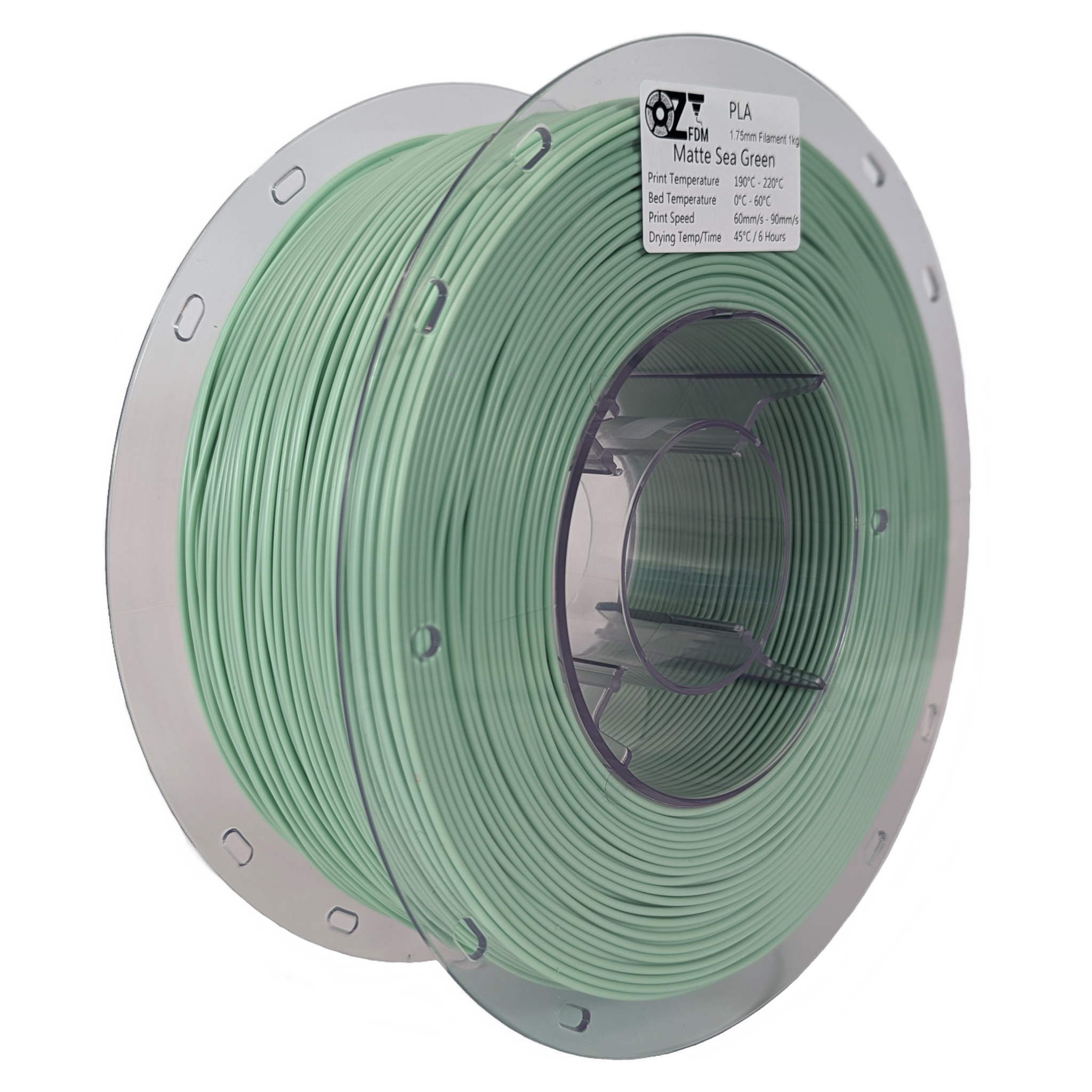 OzFDM PLA Matte Colours 3D Printing Filament 1.75mm 1KG - OzFDM