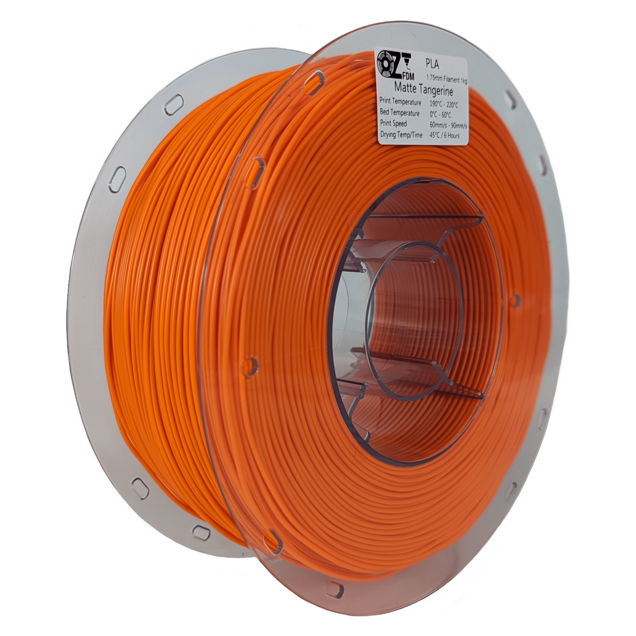 OzFDM PLA Matte Colours 3D Printing Filament 1.75mm 1KG - OzFDM
