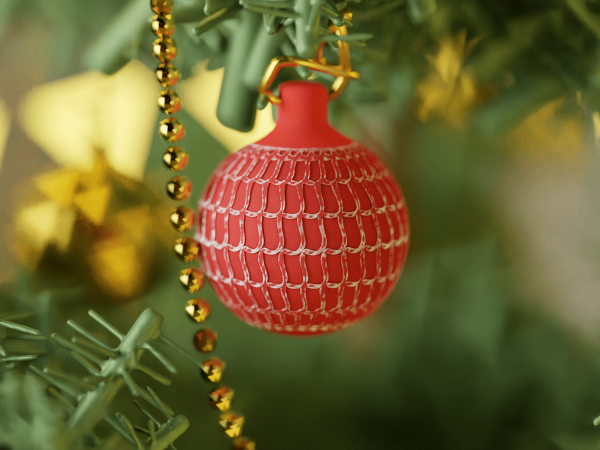 Wavy Christmas Ornament - OzFDM