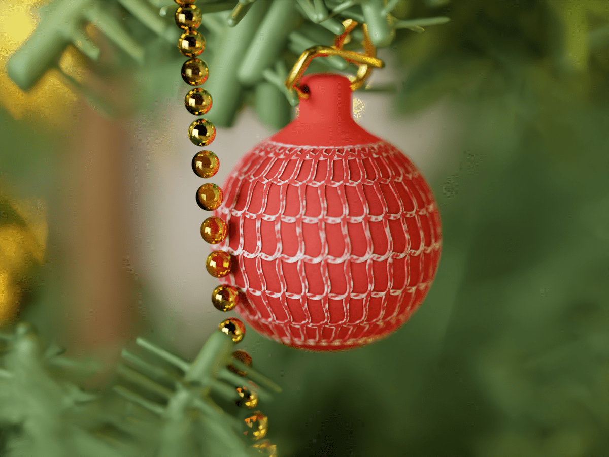 Wavy Christmas Ornament - OzFDM