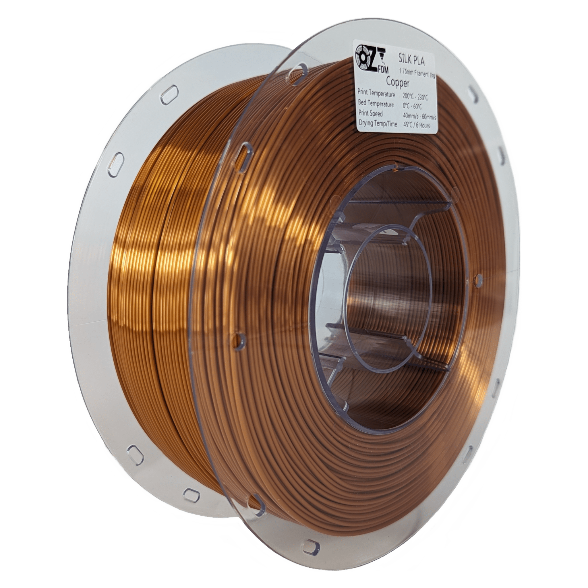 OzFDM Silk PLA 3D Printing Filament 1.75mm 1KG - OzFDM
