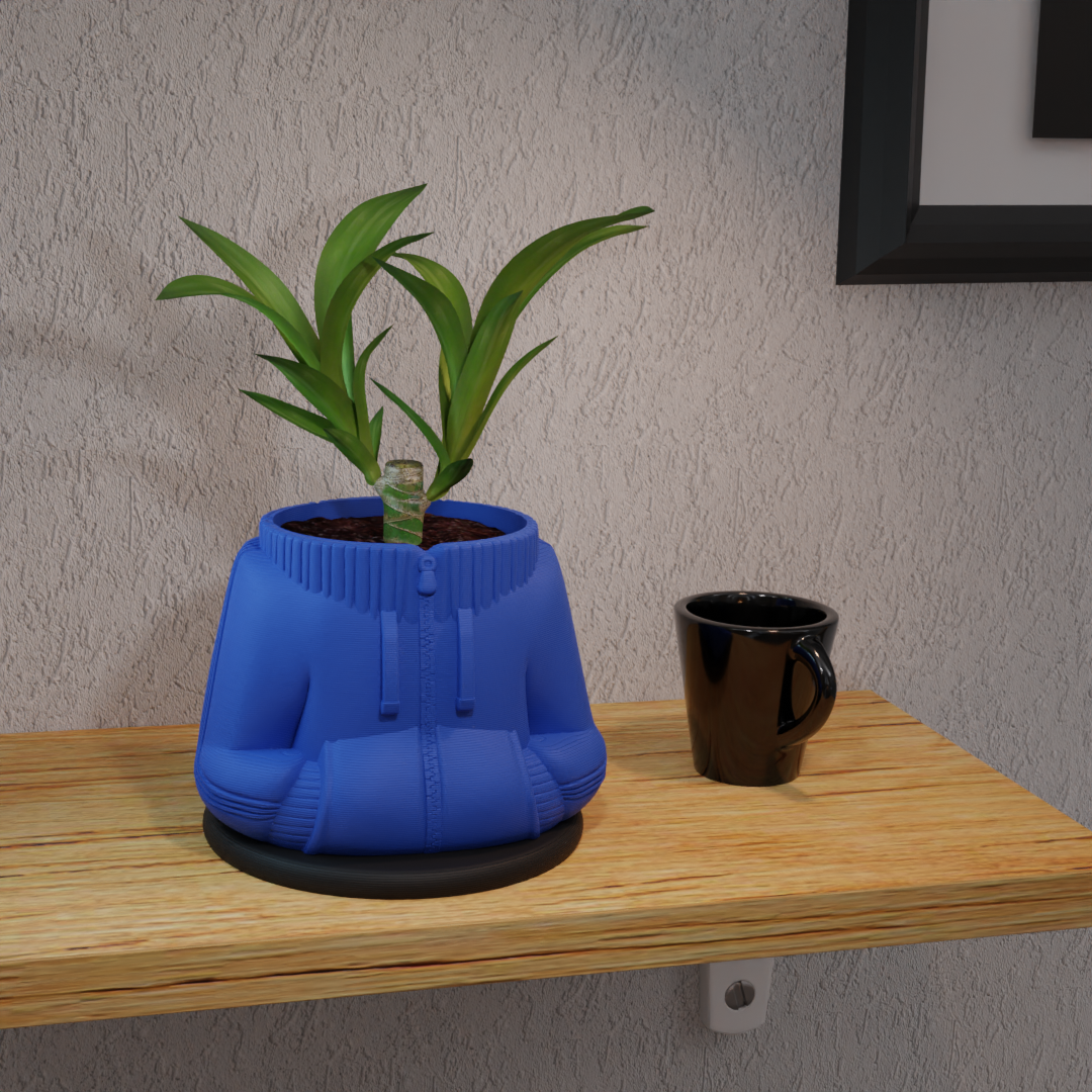 Sports Sweater Planter Pot