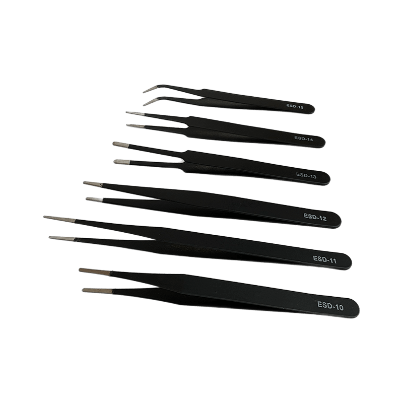 Anti - Static Stainless Steel Tweezers Set - OzFDM