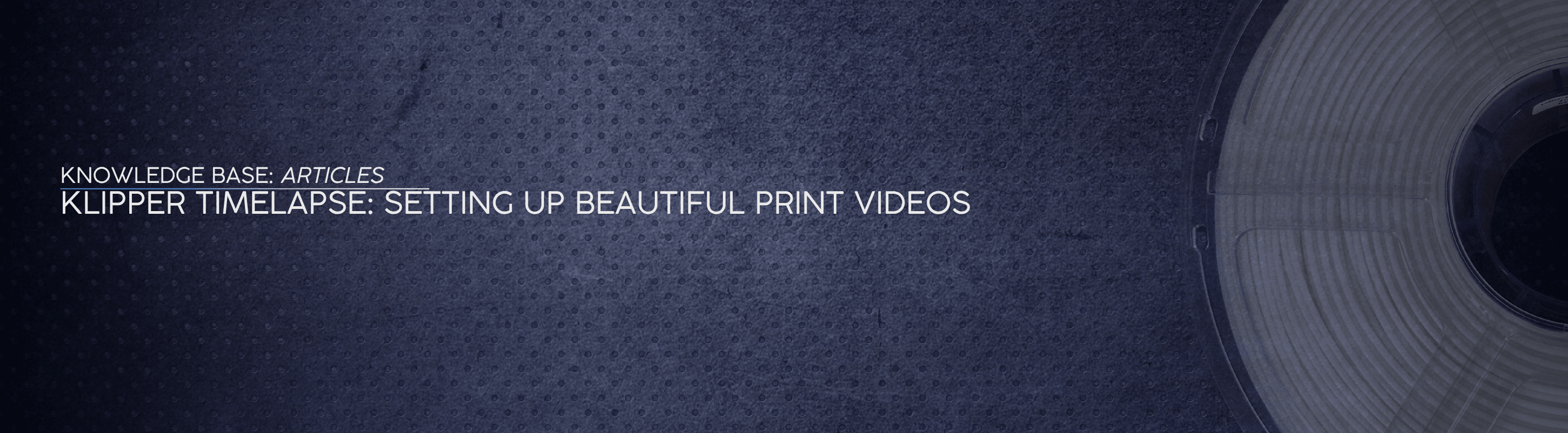 Klipper Timelapse: Setting Up Beautiful Print Videos - OzFDM