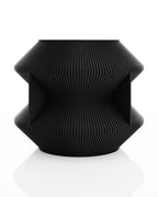Uoola Sculptural Wave Vase, Ribbed 3D Printed Home Decor