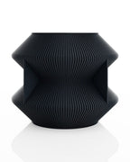 Uoola Sculptural Wave Vase, Ribbed 3D Printed Home Decor