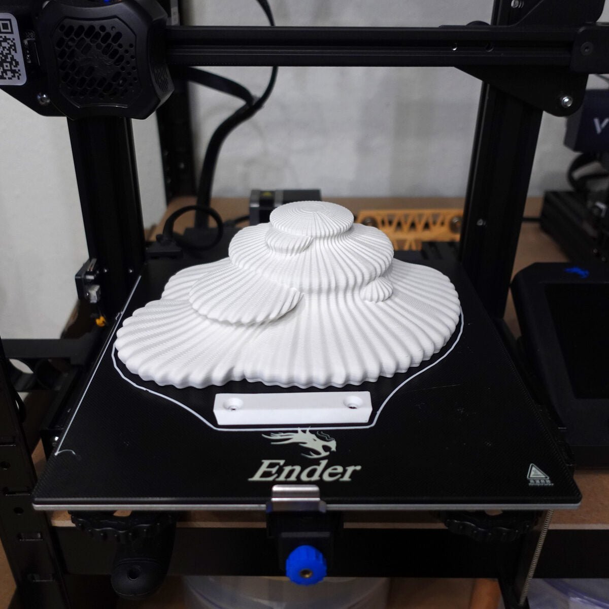 Tinder Fungus Floating Wall Shelf, 3D Printed Nature Decor