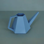Low Poly Watering Can, Faceted 3D Printed Garden Pitcher