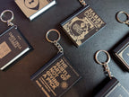 Pocket Tome Mini Book Keychain with NFC Tag Slot