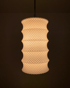 Leo Ripple Lattice Lampshade, 3D Printed Pendant or Table Lamp