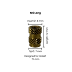 Threaded Inserts (Knurled Brass Threaded Heat Insert) - OzFDM