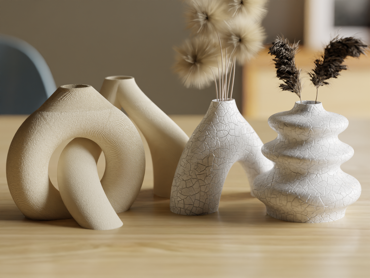 Interlocking Toroidal Vases: A Minimalist Masterpiece