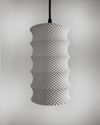 Leo Ripple Lattice Lampshade, 3D Printed Pendant or Table Lamp