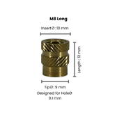 High Quality Knurled Brass Threaded Heat Inserts for 3D Printing