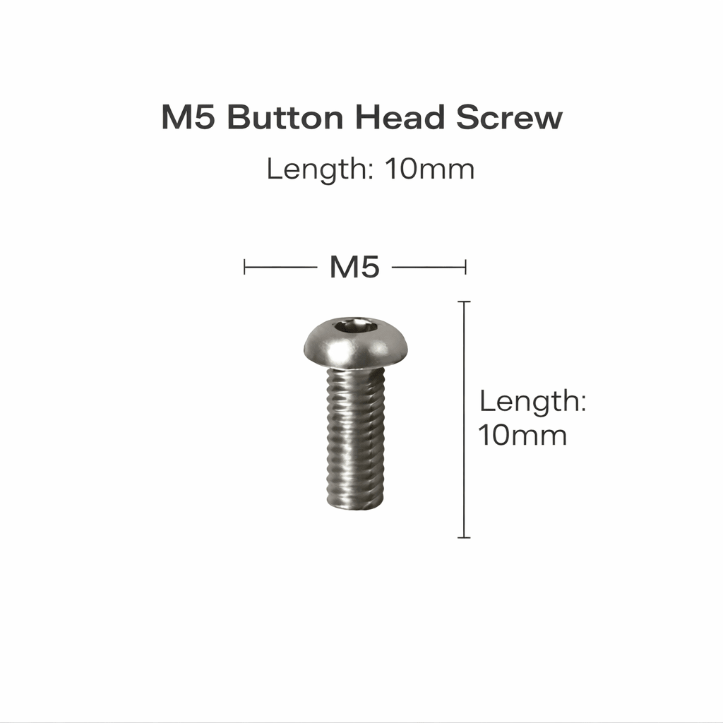 Button Head Socket Screws – Stainless Steel (M3–M8) - OzFDM