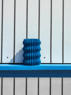 Aletas Ribbed Fin Vase, 3D Printed Sculptural Flower Vase