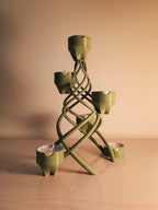 Fluted Wave Vase, 3D Printed Sculptural Home Decor