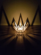 Starburst Spike Candle Holder, 3D Printed Christmas Decor