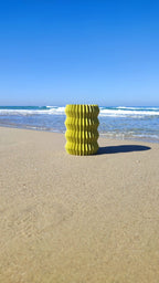 Aletas Ribbed Fin Vase, 3D Printed Sculptural Flower Vase