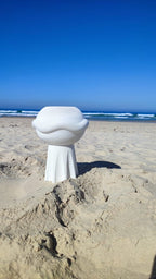 UFO Saucer Vase, Ribbed 3D Printed Planter