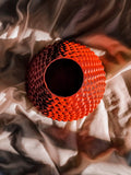 Fumarola Faceted Vase, 3D Printed Volcanic Texture Decor
