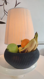 Spike Weave Fruit Bowl, 3D Printed Decorative Kitchen Bowl