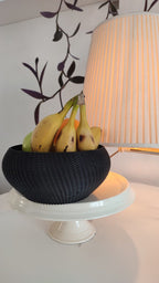 Spike Weave Fruit Bowl, 3D Printed Decorative Kitchen Bowl