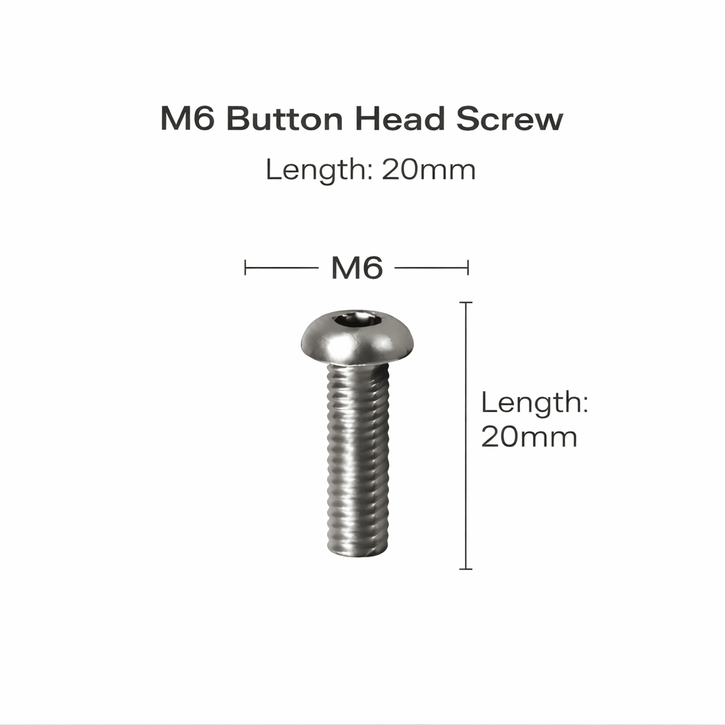 Button Head Socket Screws – Stainless Steel (M3–M8) - OzFDM