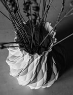 Fibra Vase, 3D Printed Woven Wave Texture Vase