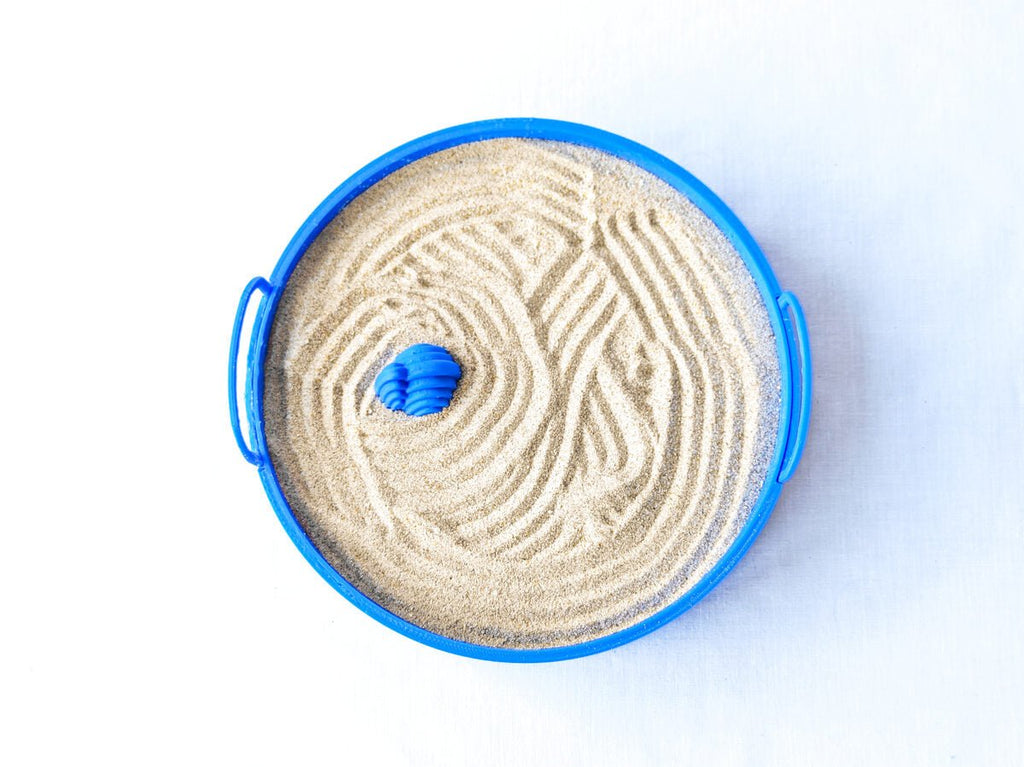 Zen Beach Desktop Sand Garden Set, 3D Printed Meditation Kit