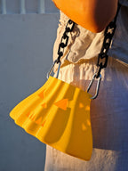 Chained Pumpkin Bag, 3D Printed Halloween Candy Purse