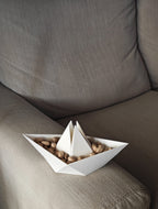 Paper Boat Snack Bowl, 3D Printed Shell Catcher