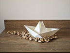 Paper Boat Snack Bowl, 3D Printed Shell Catcher