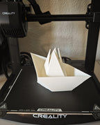 Paper Boat Snack Bowl, 3D Printed Shell Catcher