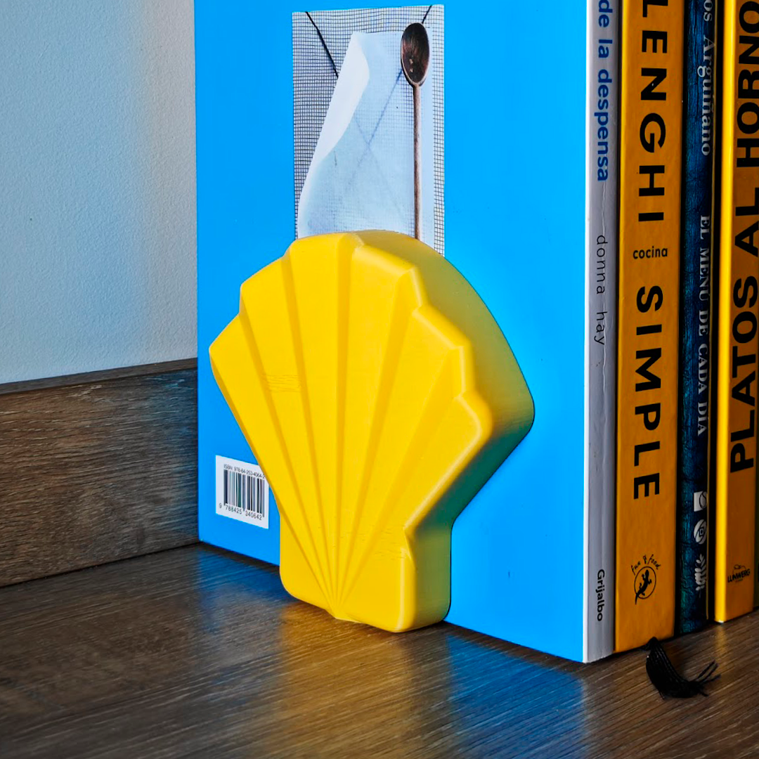 Seashell Bookend and Fillable Shell Stand