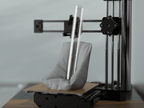 Cushioned Glass Bud Vase, 3D Printed Pillow Stand