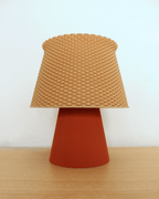 Bruno RippleMesh Desk Lamp, 3D Printed Textured Table Lamp