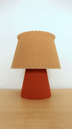 Bruno RippleMesh Desk Lamp, 3D Printed Textured Table Lamp