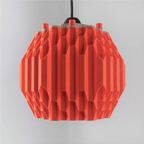 Hexagon Honeycomb Pendant Lamp, 3D Printed Faceted Light Shade