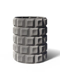 Ribbed Column Vase, 3D Printed Sculptural Home Decor