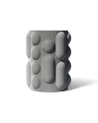 Ribbed Bubble Vase, 3D Printed Sculptural Home Decor