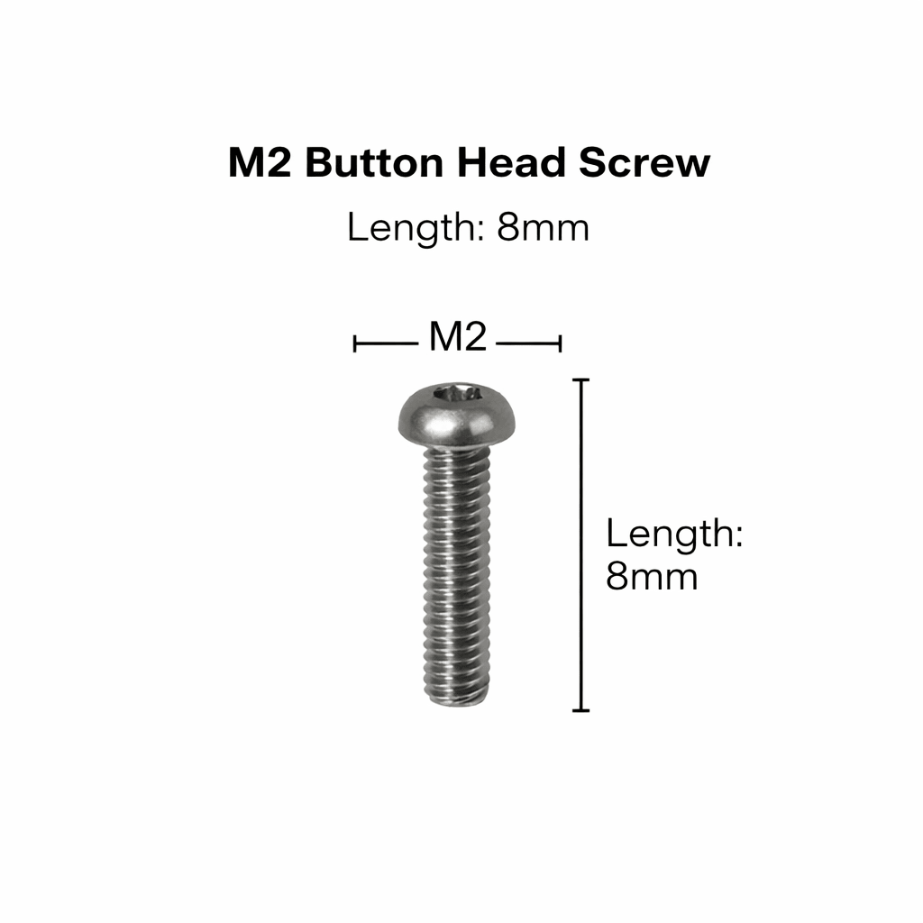 Button Head Socket Screws – Stainless Steel (M3–M8) - OzFDM