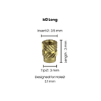 Threaded Inserts (Knurled Brass Threaded Heat Insert) - OzFDM