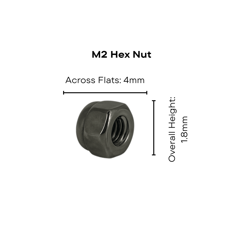 Stainless Steel Self - Locking Nyloc Nuts Metric M2 - M6 - OzFDM