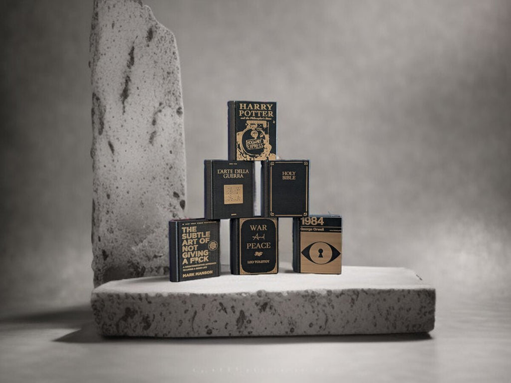 Pocket Tome Mini Book Keychain with NFC Tag Slot