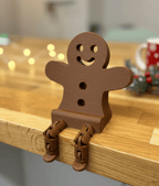 Gingerbread Man Phone Stand, 3D Printed Dangling Leg Desk Stand