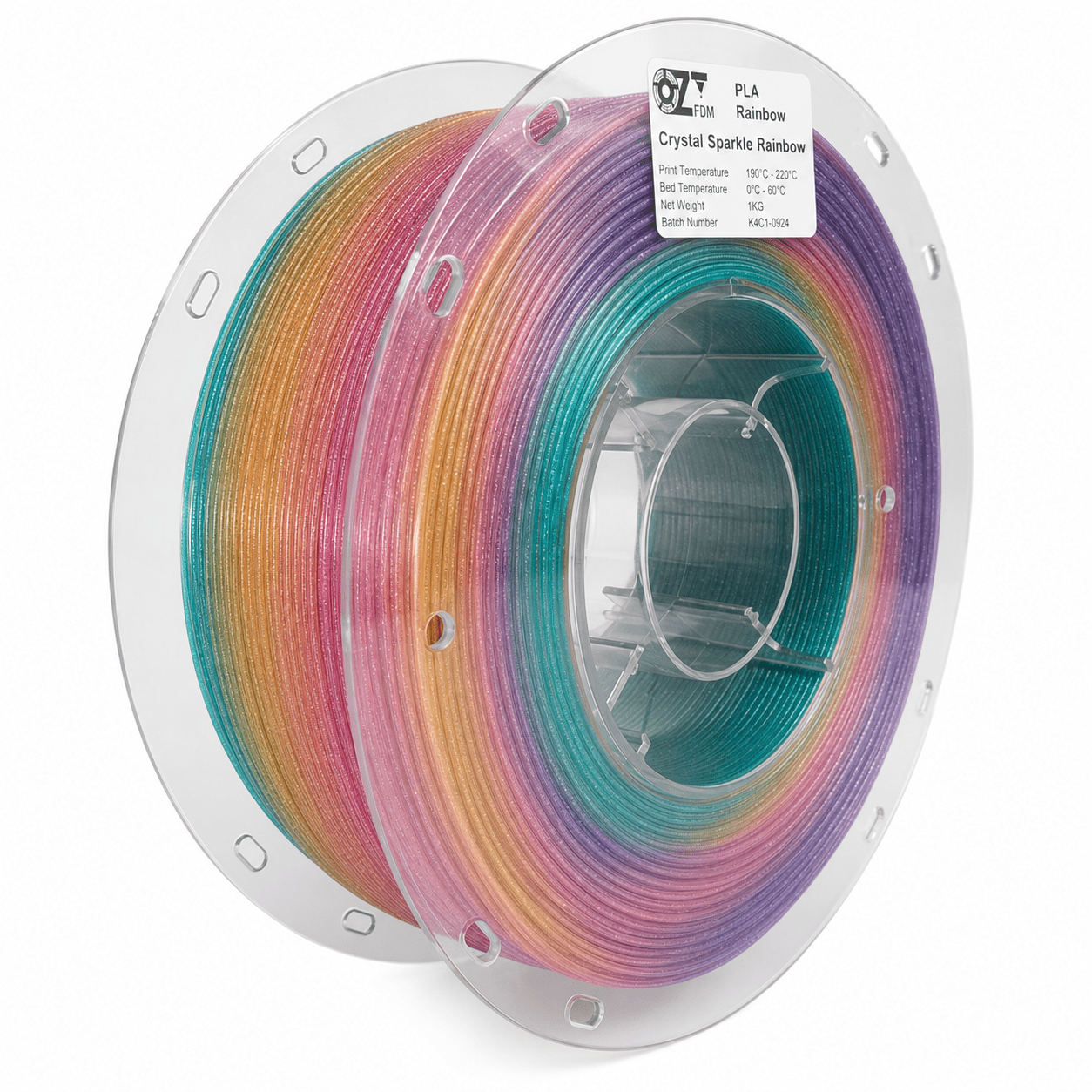1.75 mm PLA Rainbow Filament - 1 KG - OzFDM