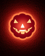 Jack-O-Lantern Wall Lamp, 3D Printed Halloween Night Light
